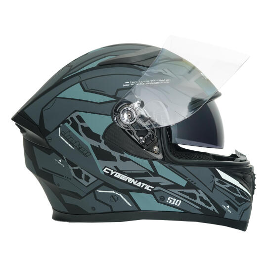 GP NERO MKS003-MBB1G Güneş Vizörlü Şeffaf Full Face Motosiklet Kaskı - 3