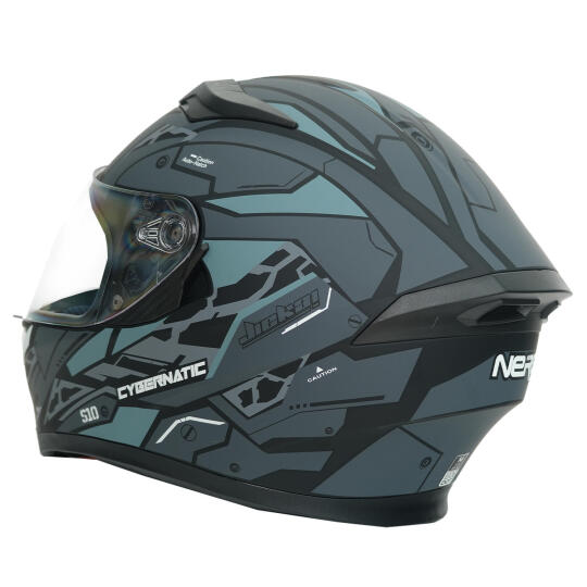 GP NERO MKS003-MBB1G Güneş Vizörlü Şeffaf Full Face Motosiklet Kaskı - 4