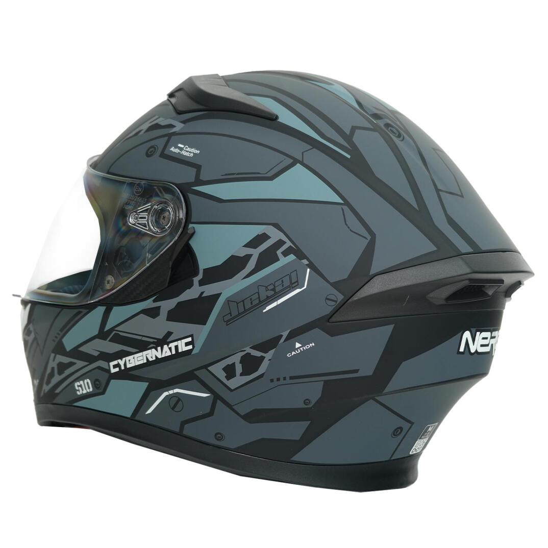 GP NERO MKS003-MBB1G Güneş Vizörlü Şeffaf Full Face Motosiklet Kaskı - 4