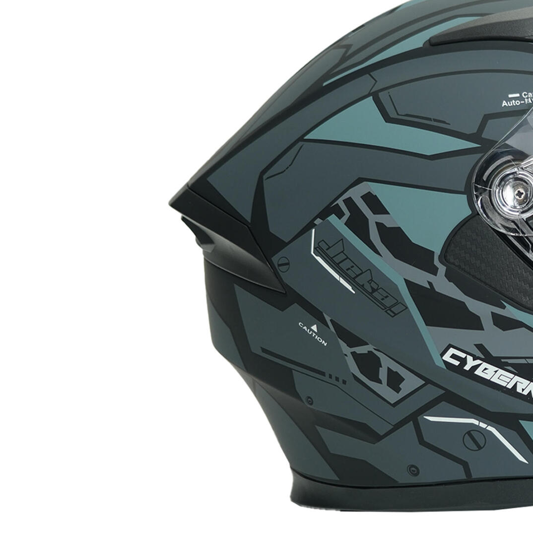 GP NERO MKS003-MBB1G Güneş Vizörlü Şeffaf Full Face Motosiklet Kaskı - 5