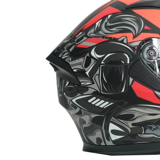 GP NERO MKS003-MBB3O Güneş Vizörlü Şeffaf Full Face Motosiklet Kaskı - 5