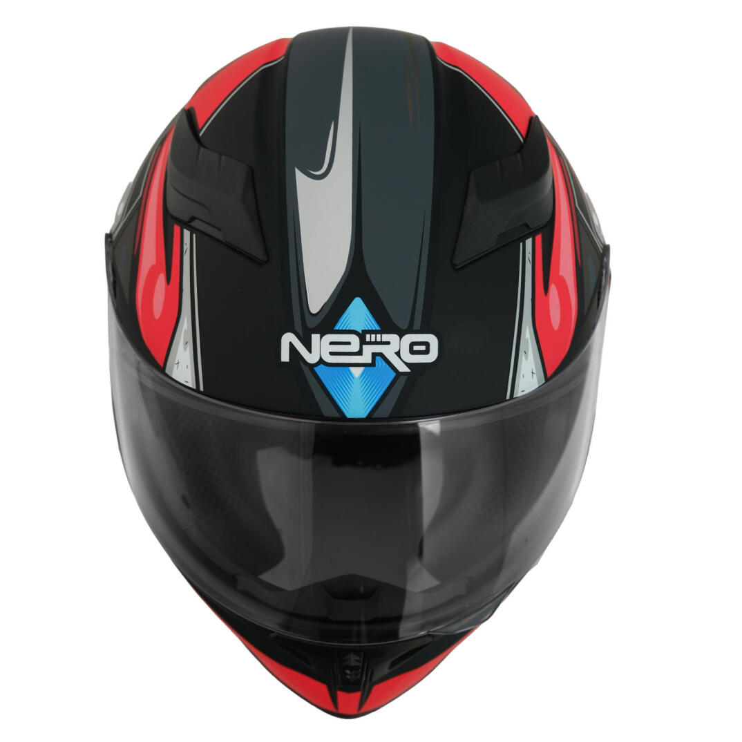 GP NERO MKS003-MBB4R Güneş Vizörlü Şeffaf Full Face Motosiklet Kaskı - 2