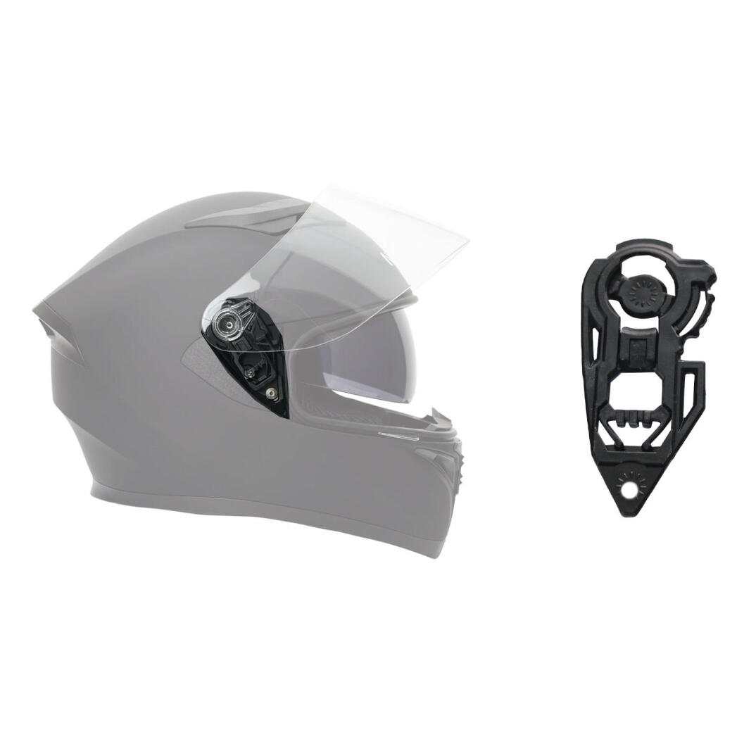 GP NERO MKS003 Uyumlu Motosiklet Kask Vizör Bağlantı Aparatı Siyah - 2