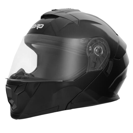 GP NERO MKS004-B Güneş Vizörlü Şeffaf Çene Açılır Motosiklet Kaskı