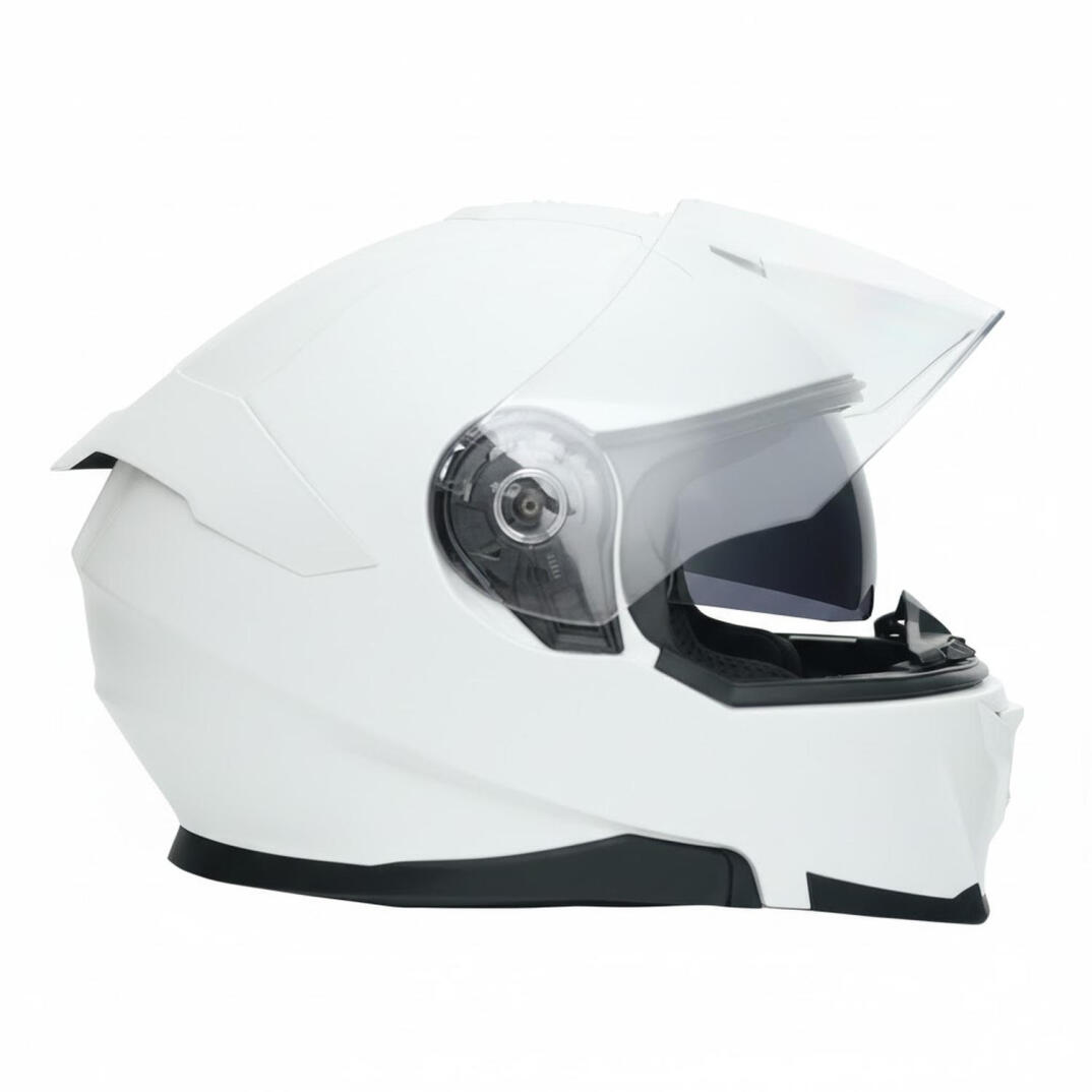 GP NERO MKS004-GW Güneş Vizörlü Şeffaf Çene Açılır Motosiklet Kaskı - 4