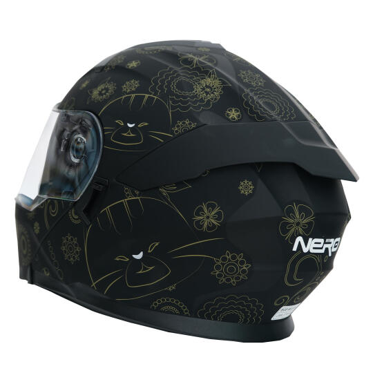 GP NERO MKS004-MBA2G Güneş Vizörlü Şeffaf Çene Açılır Motosiklet Kaskı - 5