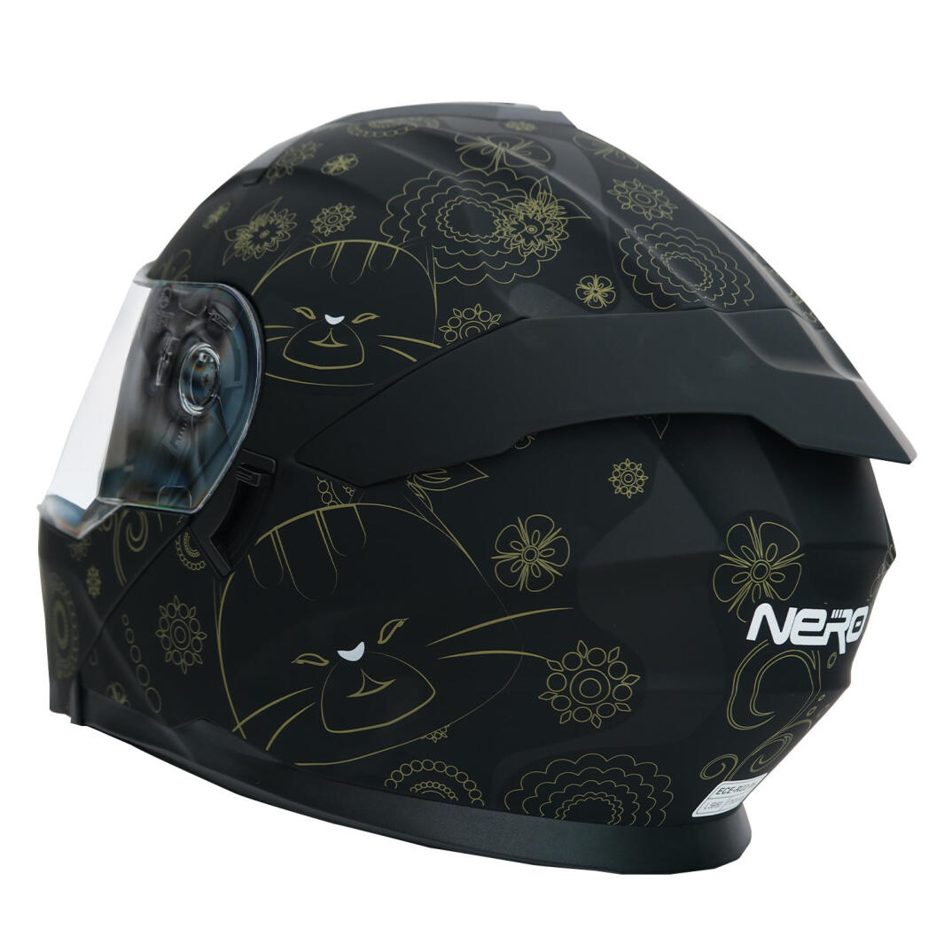 GP NERO MKS004-MBA2G Güneş Vizörlü Şeffaf Çene Açılır Motosiklet Kaskı - 5