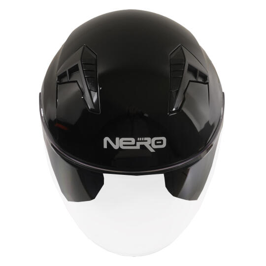 GP NERO MKS006-GB Şeffaf Vizörlü Motosiklet Yarım Kask (1)