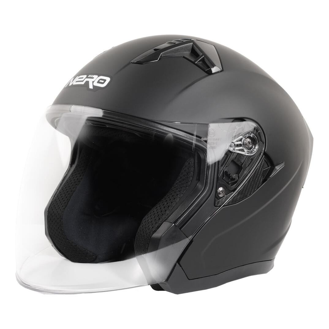 GP NERO MKS006-MB Şeffaf Vizörlü Motosiklet Yarım Kask - 1