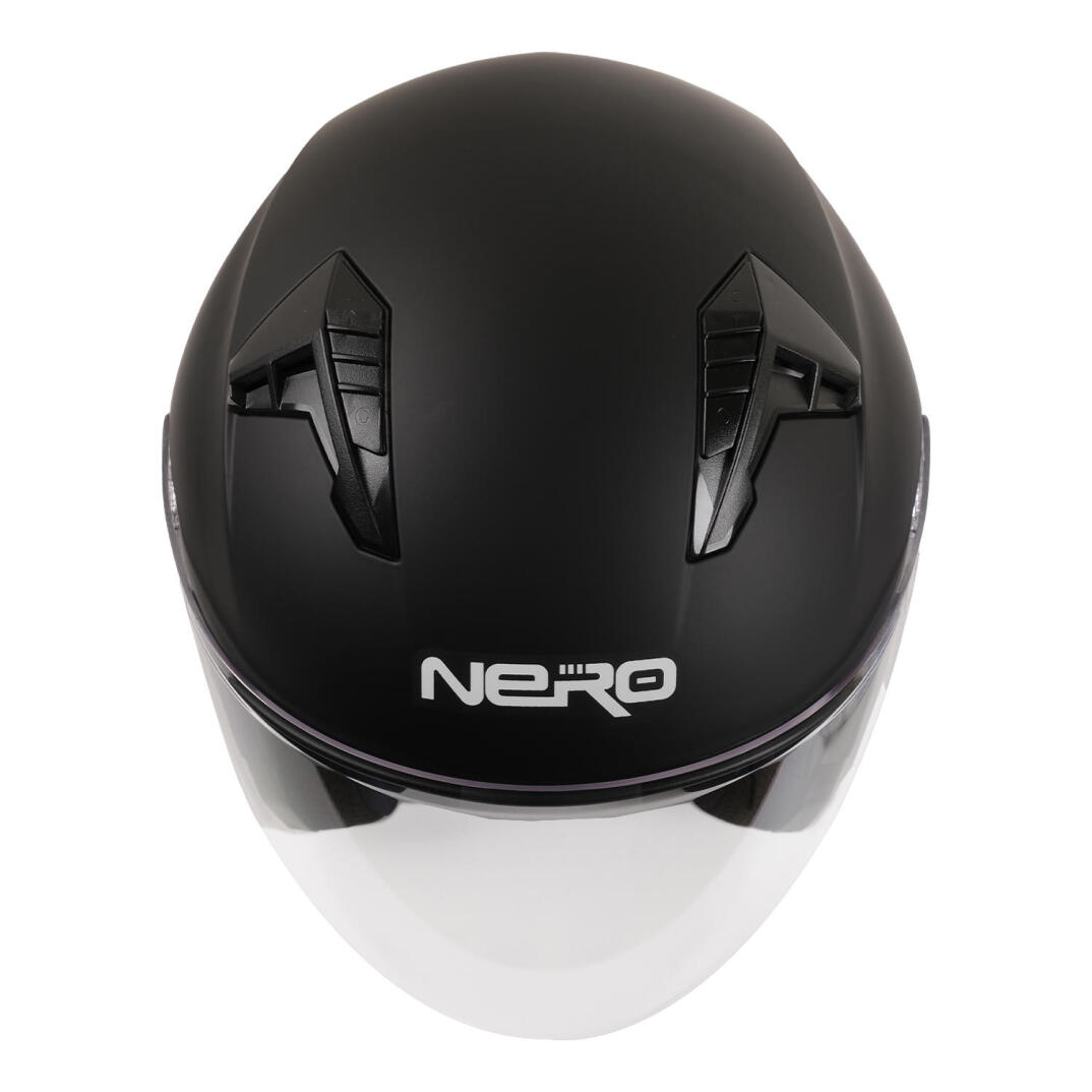 GP NERO MKS006-MB Şeffaf Vizörlü Motosiklet Yarım Kask - 2