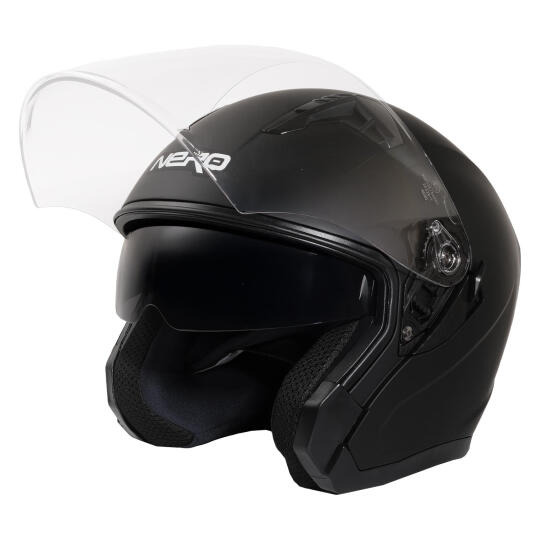GP NERO MKS006-MB Şeffaf Vizörlü Motosiklet Yarım Kask - 3