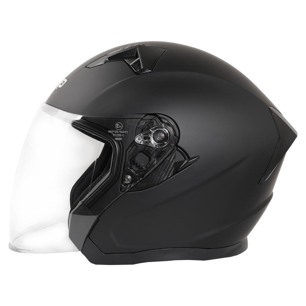 GP NERO MKS006-MB Şeffaf Vizörlü Motosiklet Yarım Kask - 4