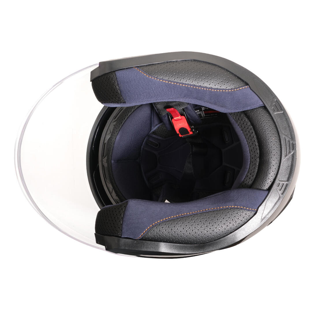 GP NERO MKS006-MB Şeffaf Vizörlü Motosiklet Yarım Kask - 7