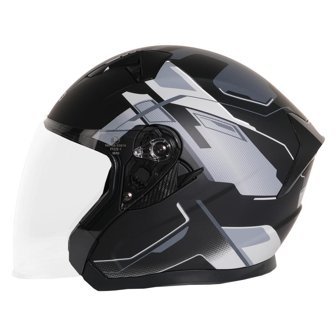 GP NERO MKS006-MBC3G Şeffaf Vizörlü Motosiklet Yarım Kask - 4
