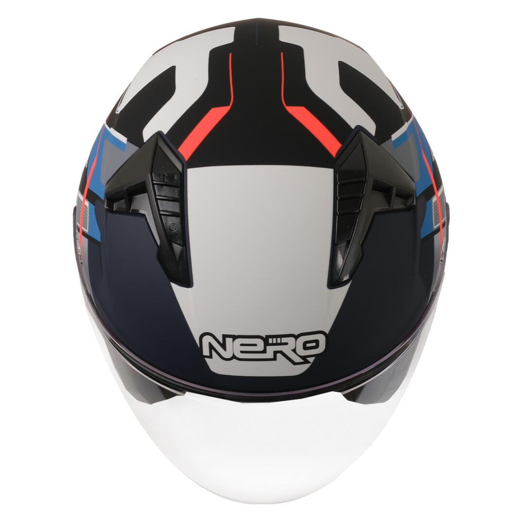 GP NERO MKS006-MBC5B Şeffaf Vizörlü Motosiklet Yarım Kask - 2
