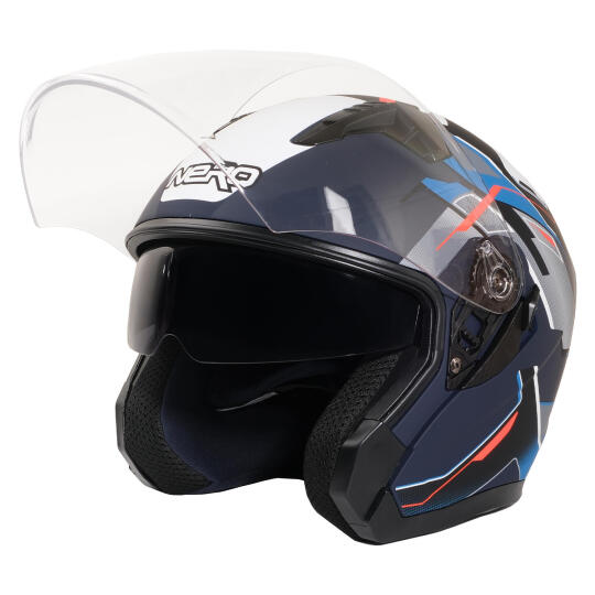 GP NERO MKS006-MBC5B Şeffaf Vizörlü Motosiklet Yarım Kask - 3