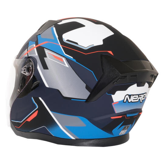 GP NERO MKS006-MBC5B Şeffaf Vizörlü Motosiklet Yarım Kask - 5