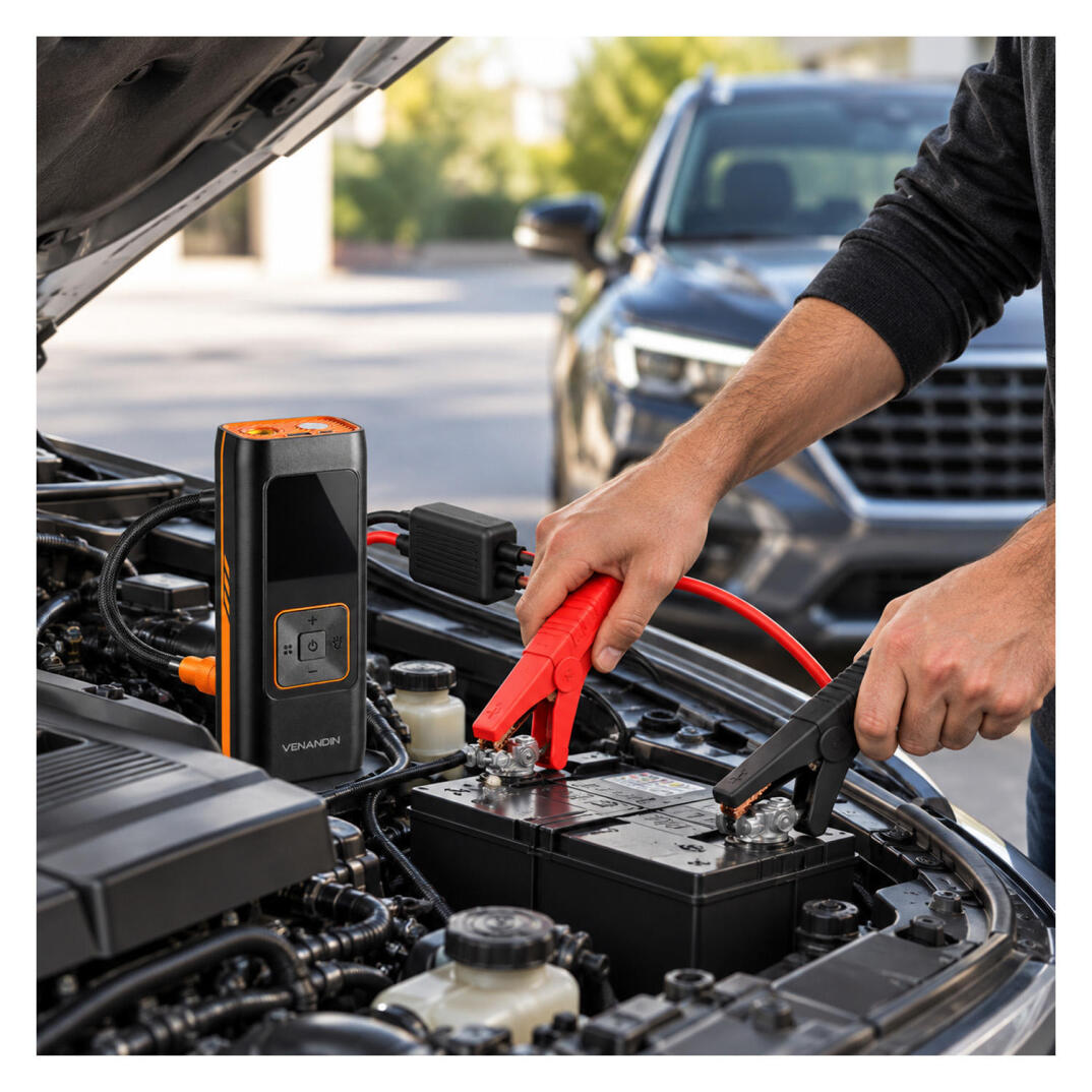 GP VENANDİN Inflamo LTK003 4in1 Dijital Ekranlı 150 PSI 8000 mAh Taşınabilir Şarjlı Hava Pompası & Akü Takviye Cihazı - 3