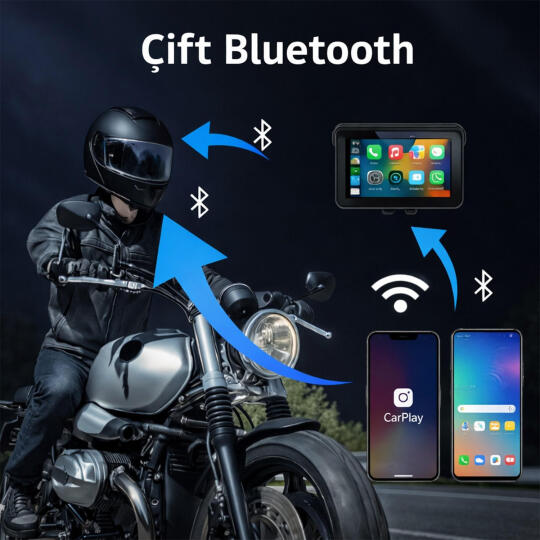 GP VOVEL M-790 6.25” Ekran Ön Arka Kameralı Motosiklet CarPlay Multimedya Navigasyon Sistemi - 4